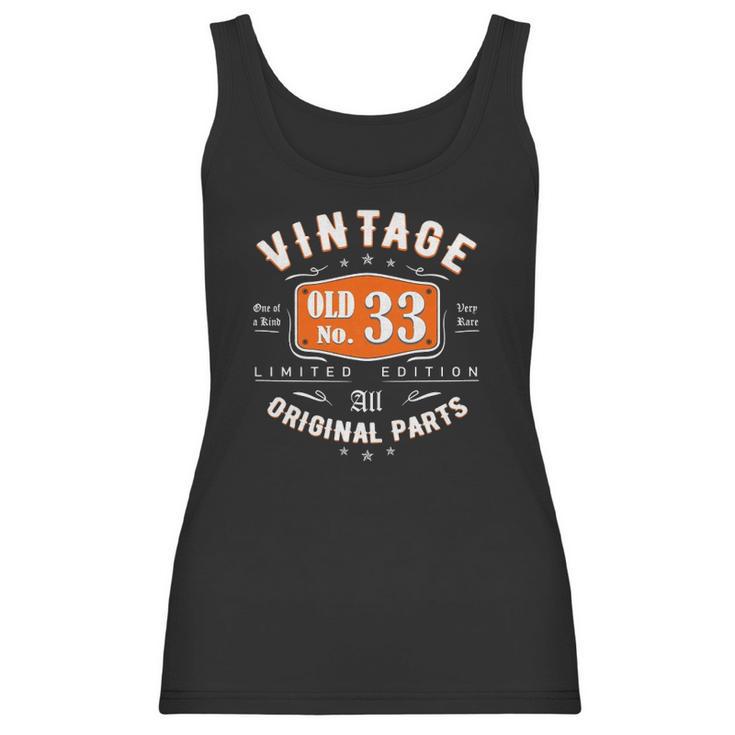 Vintage 1988 Gift For Women Men 33 Years Old 33Rd Birthday Women Tank Top