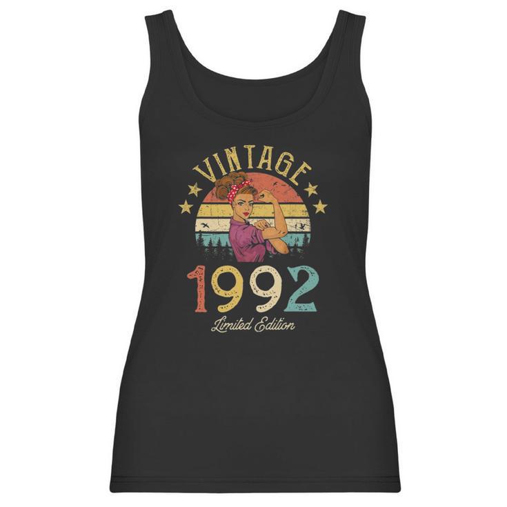 Vintage 1992 Made In 1992 30Th Birthday Women 30 Years Old Women Tank Top