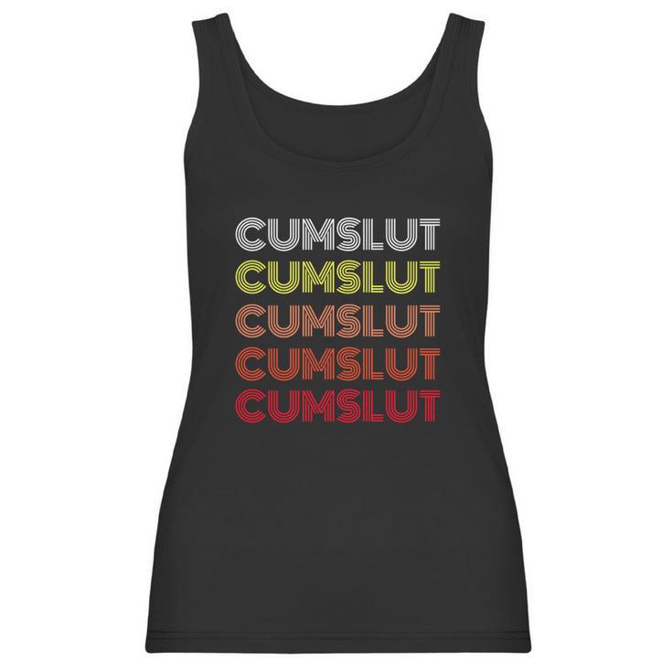 Vintage Style Cumslut Bukkake Wife Women Tank Top