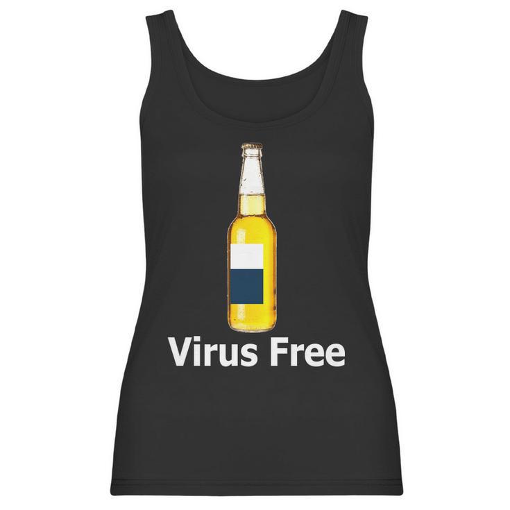 Virus Free Beer Bottle Women Tank Top