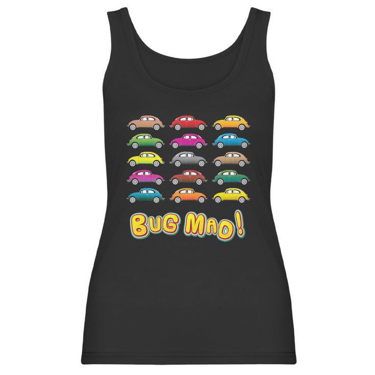 Volkswagen Beetle Vw Bug Mad T-Shirt Women Tank Top