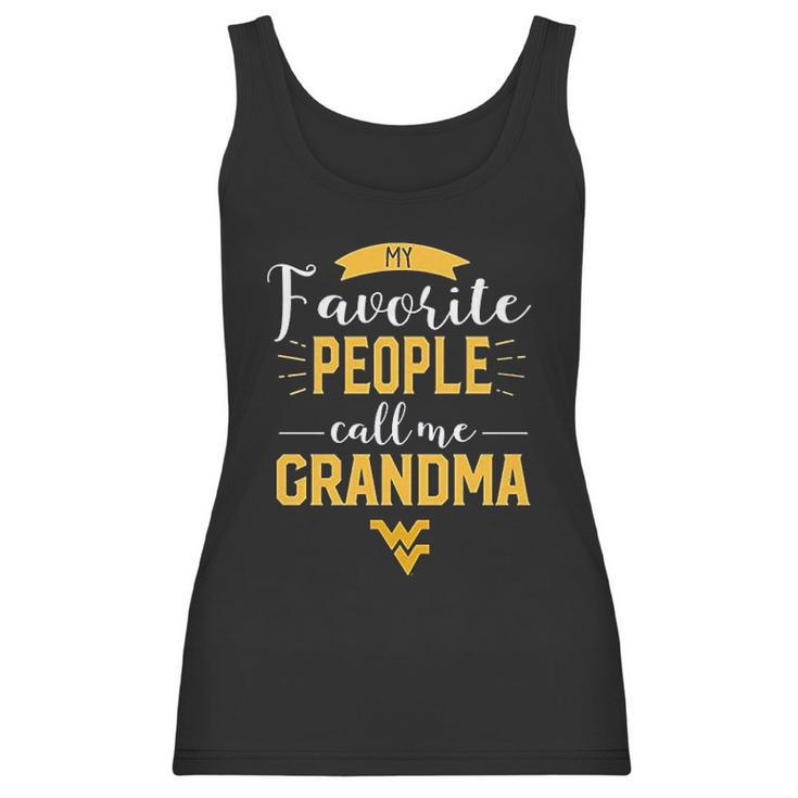 West Virginia Mountaineers  My Favorite People Call Me  Grandma Women Tank Top