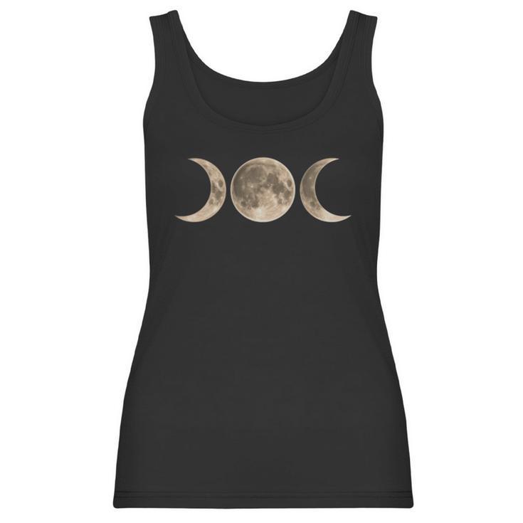 Wicca Moon - Triple Moon - Goddess Symbol T-Shirt Women Tank Top