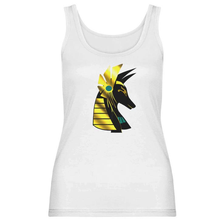 Anubis Ancient Egyptian God Of The Afterlife Blue Women Tank Top