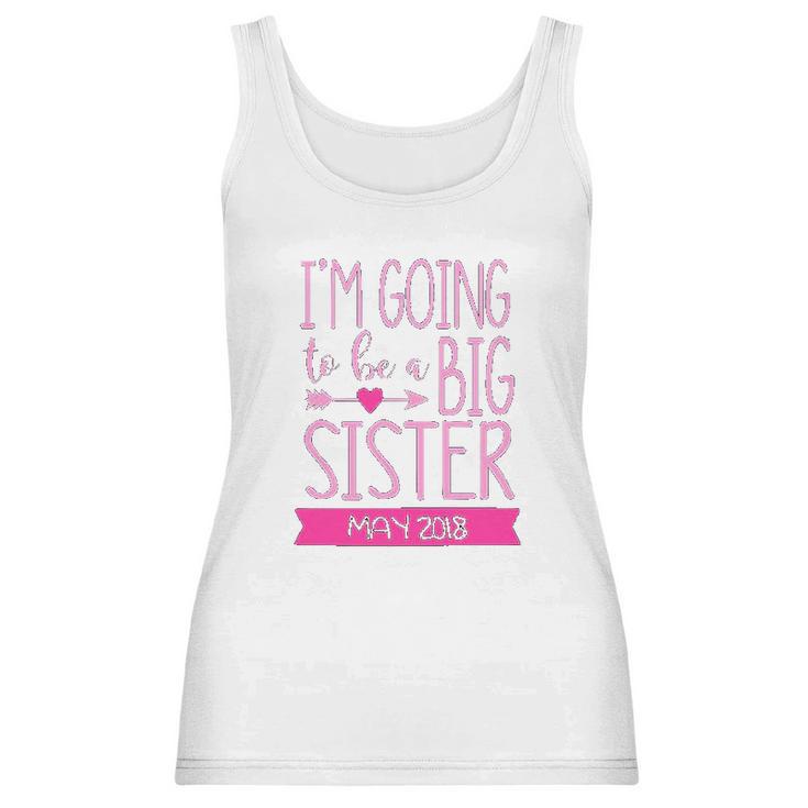 Blu Magnolia Co Girls I Am Going To Be A Big Sister Women Tank Top