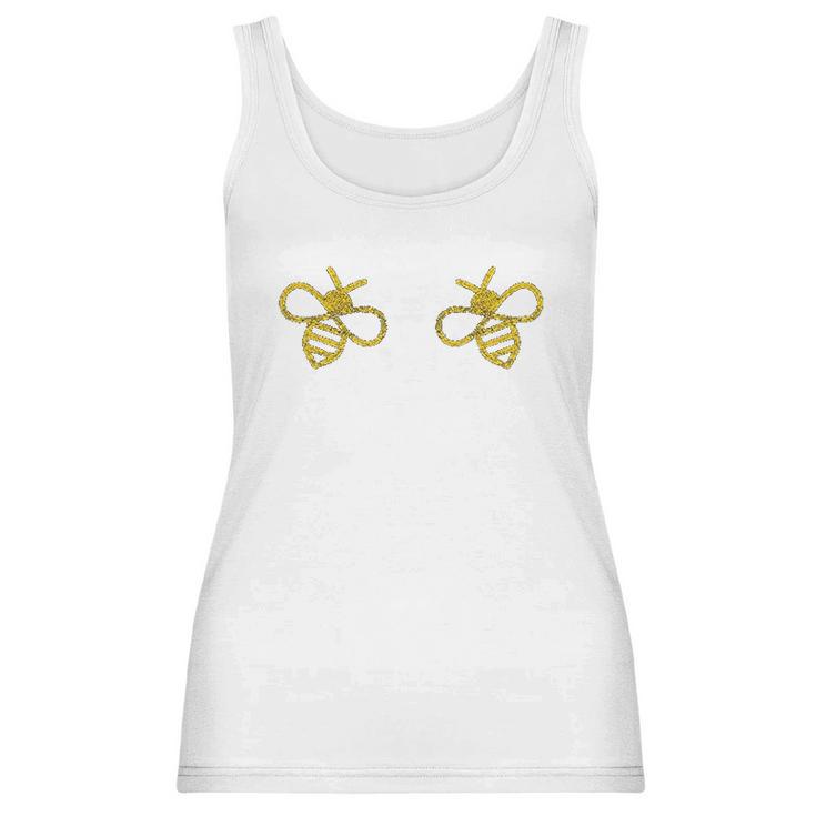 Boo Bees Funny Bug Breasts Innuendo Boobies Graphic Women Tank Top