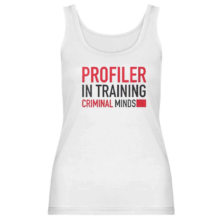 Womens Criminal Minds Profiler In Training Women Tank Top