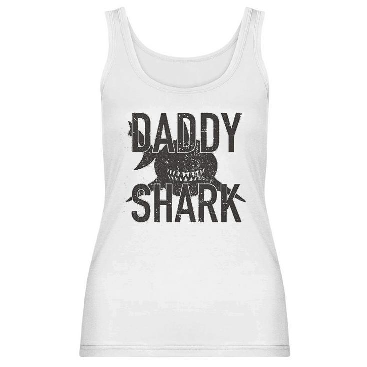 Daddy Shark Black Graphic Best Christmas Gifts For Dad Women Tank Top