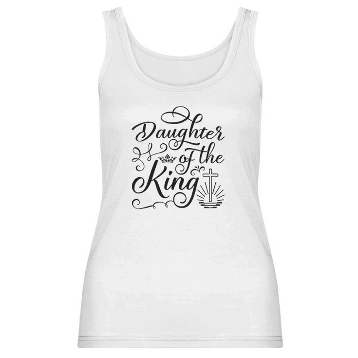 Daughter Of The King Jesus Royalty Crown Christian Women Tank Top