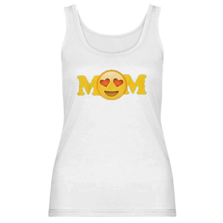 Emoji Mothers Day For Women Mom Heart Eyes Emoji Love Women Tank Top