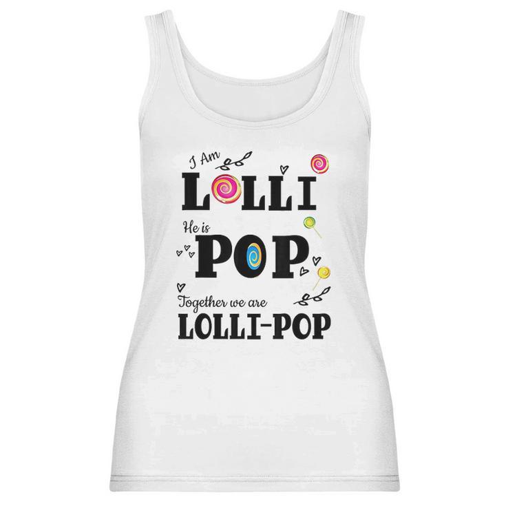 Funny Lolli Pop Lollipop Grandparents Couples Women Tank Top