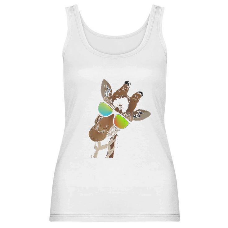 Funny Looking Giraffe For Giraffes  Zebras Lovers Women Tank Top