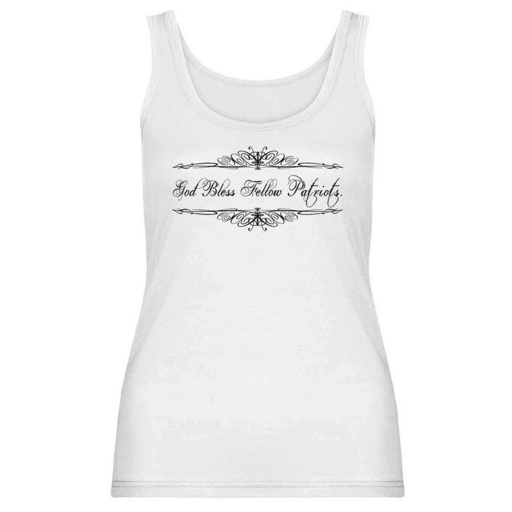 God Bless Fellow Patriots Ornate Qanon Q Women Tank Top