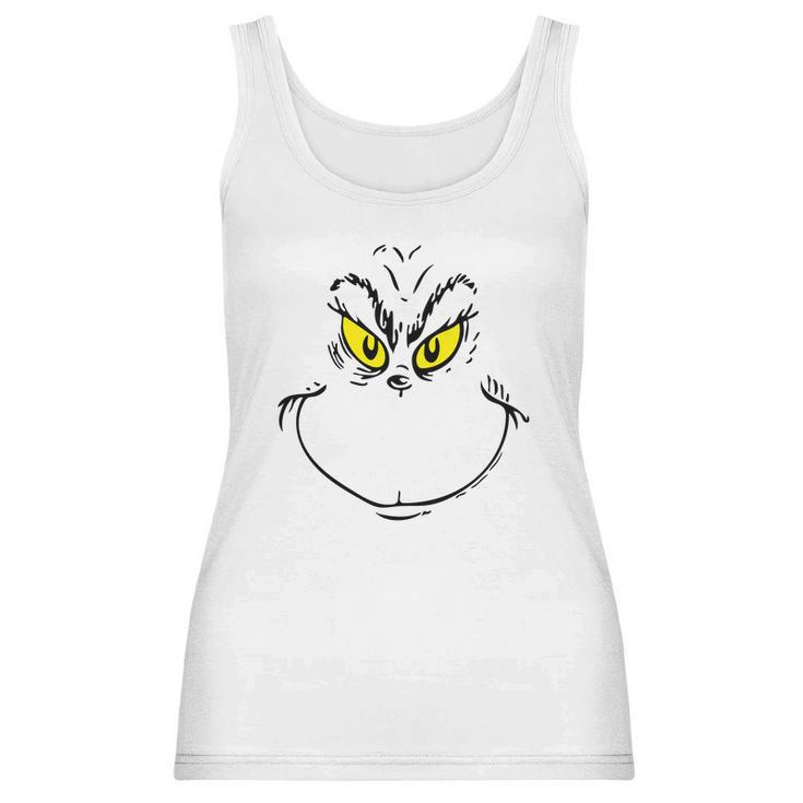 Grinch Face Grinch Christmas Women Tank Top