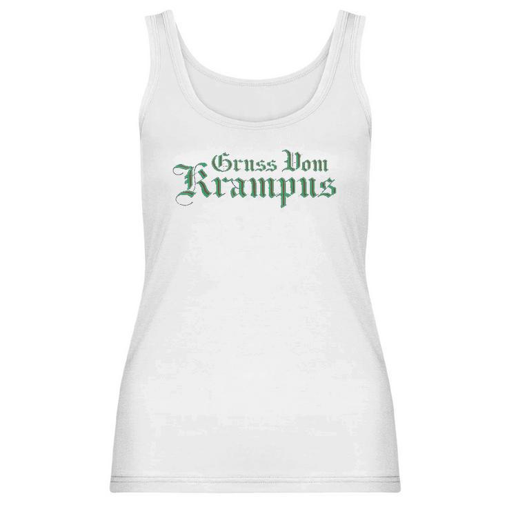 Gruss Vom Krampus Santas Demon Helper Christmas Women Tank Top