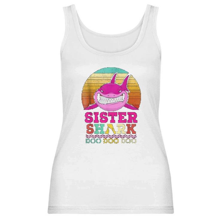 Kids Sister Baby Shark Women Tank Top