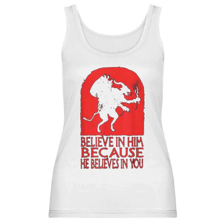 Krampus Christmas Believe In Him Occult Scary Folklore Women Tank Top