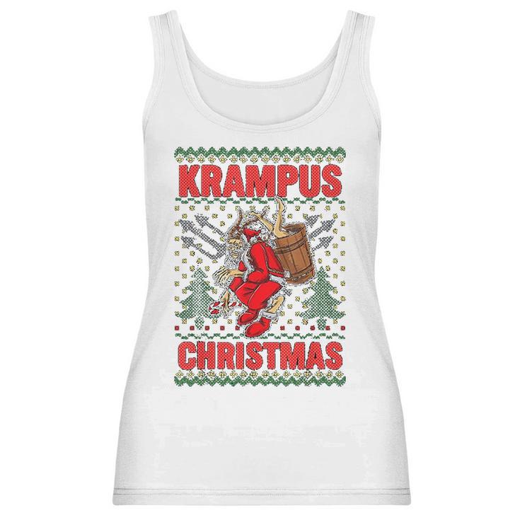 Krampus Christmas Ugly Pattern Gift Women Tank Top