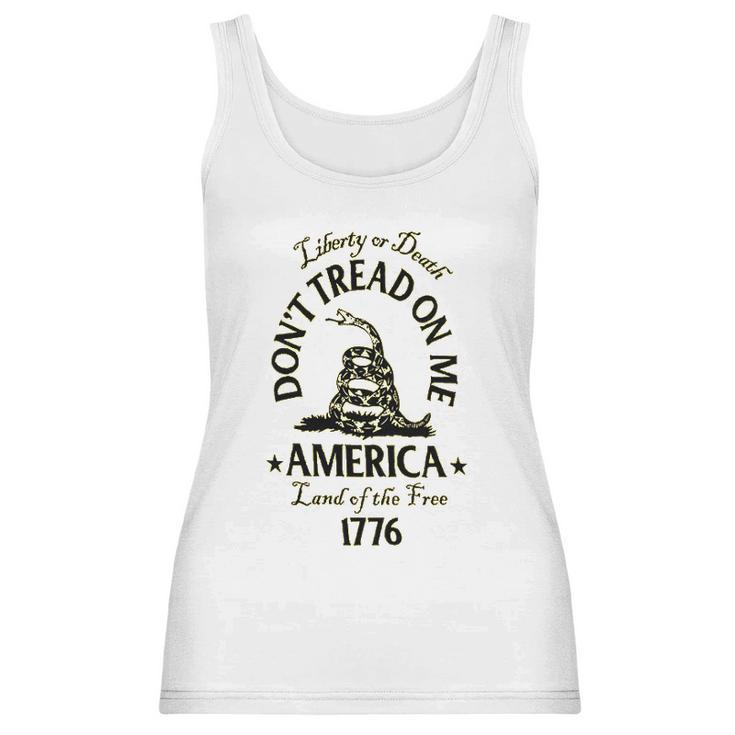 Liberty Or Death Don’T Tread On Me Ladies Womens Women Tank Top