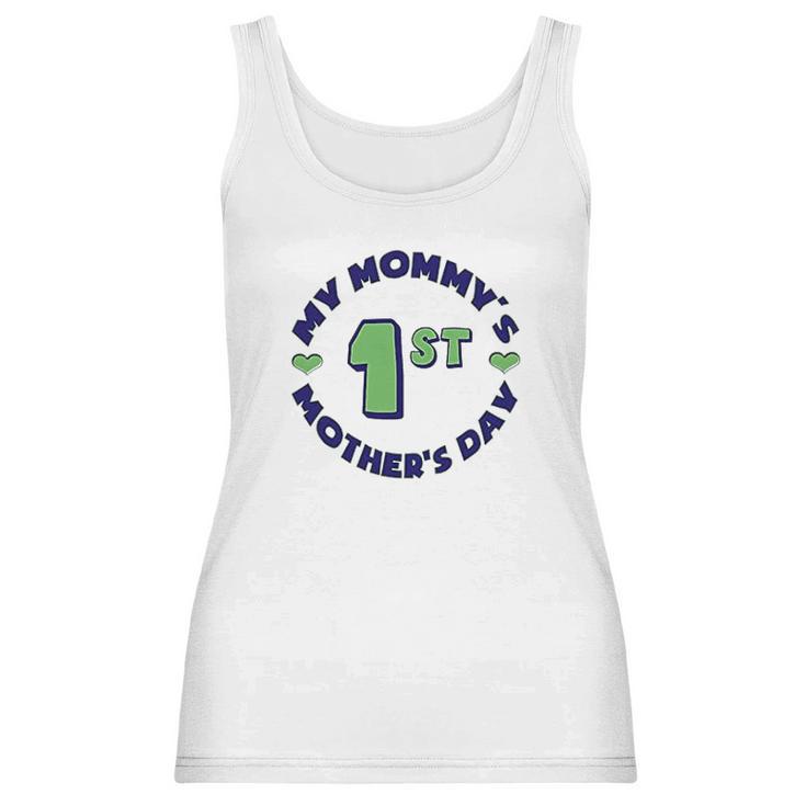 My Mommys 1St Mothers Day Round Women Tank Top