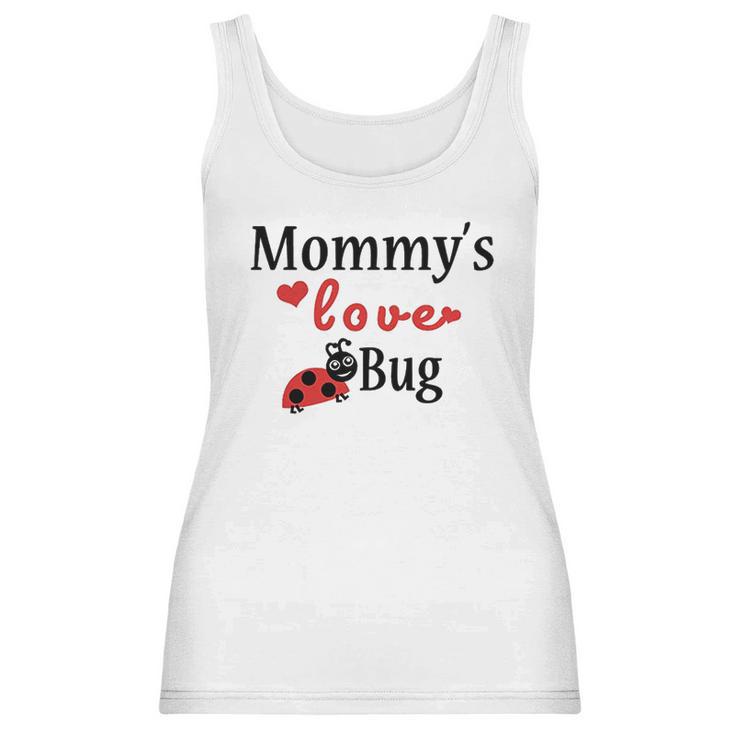 Mommys Love Bug White Puppy Dog Women Tank Top