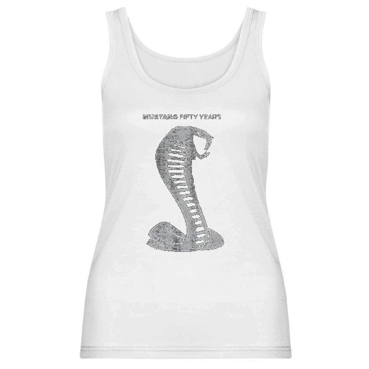 Mustang 50 Years Ford 50 Gray Snake Women Tank Top