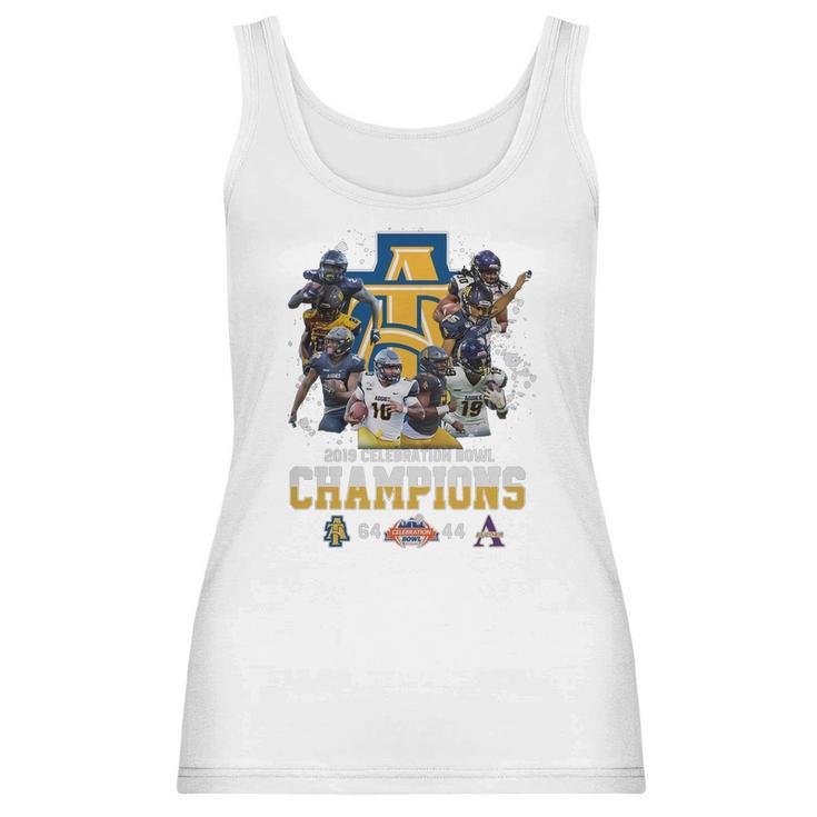 North Carolina A&T Aggies 2019 Celebration Bowl Champions Shirt Women Tank Top