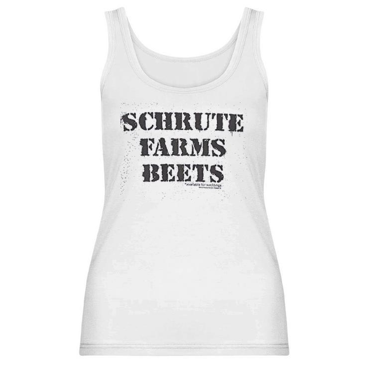 The Office Schrute Farm Beets Gray Women Tank Top