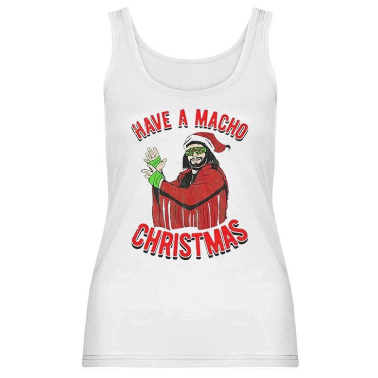 Randy Macho Man Savage Have A Macho Christmas Graphic Women Tank Top