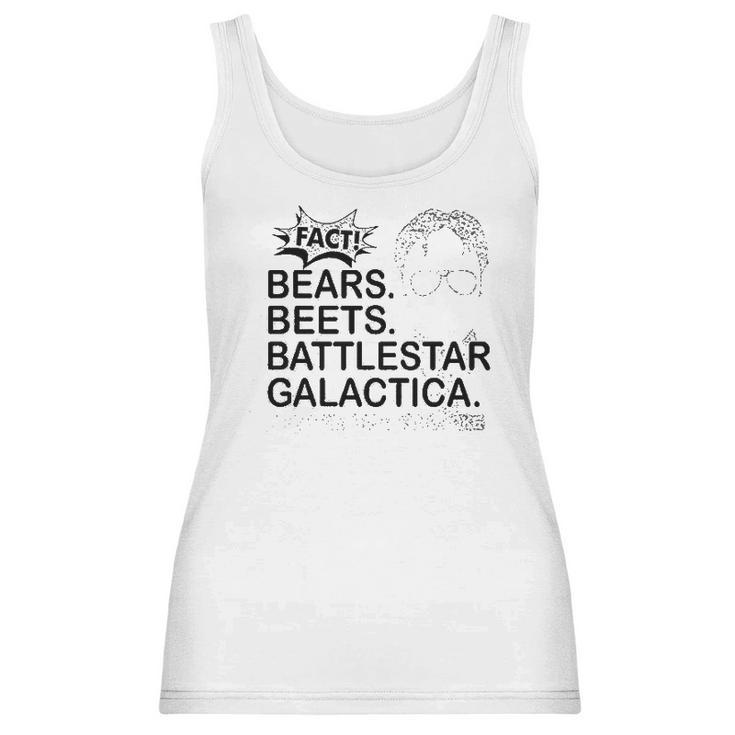 Squatch King Threads Bears Beets Battlestar Galactica Women Tank Top