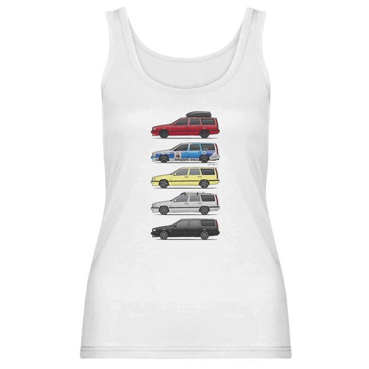 Stack Of Volvo 850R T5 Wagons Womens T-Shirts Women Tank Top