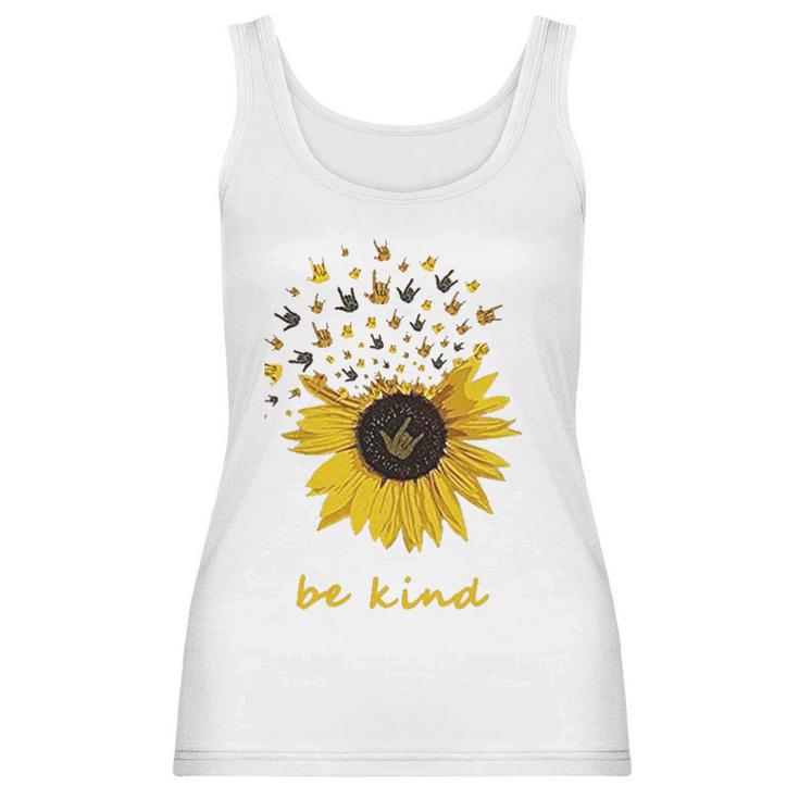 Trish Lucia Sunflower Be Kind Women Tank Top