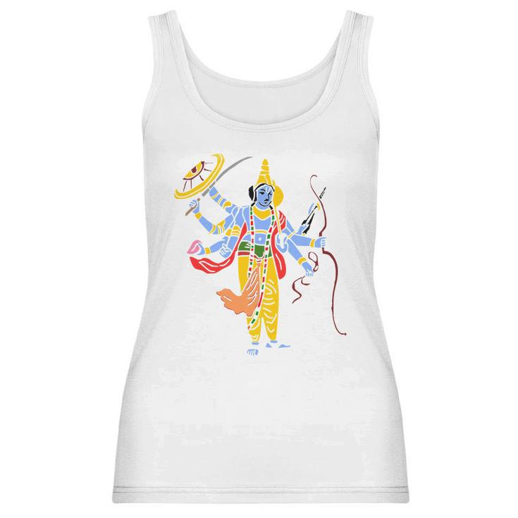 Vishnu Hindu God Hinduism India Indian Graphic Tee Women Tank Top