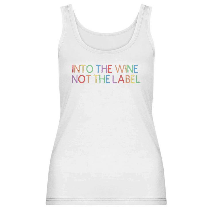 Into The Wine Women David Rose Pride Drinking Gift Women Tank Top