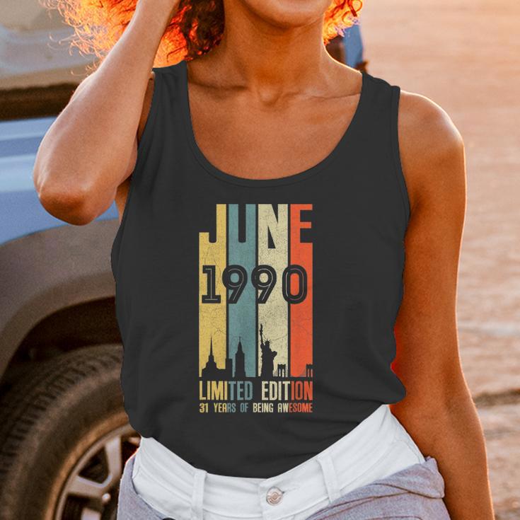 31St Birthday Decorations June 1990 Men Women 31 Years Old Women Tank Top