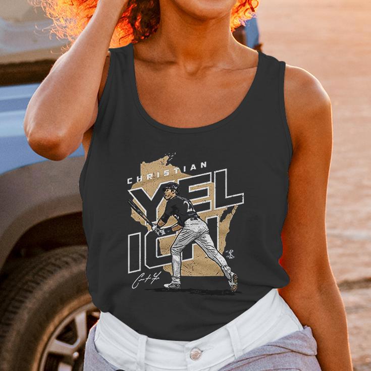 500 Level Christian Yelich Milwaukee Baseball Women Tank Top