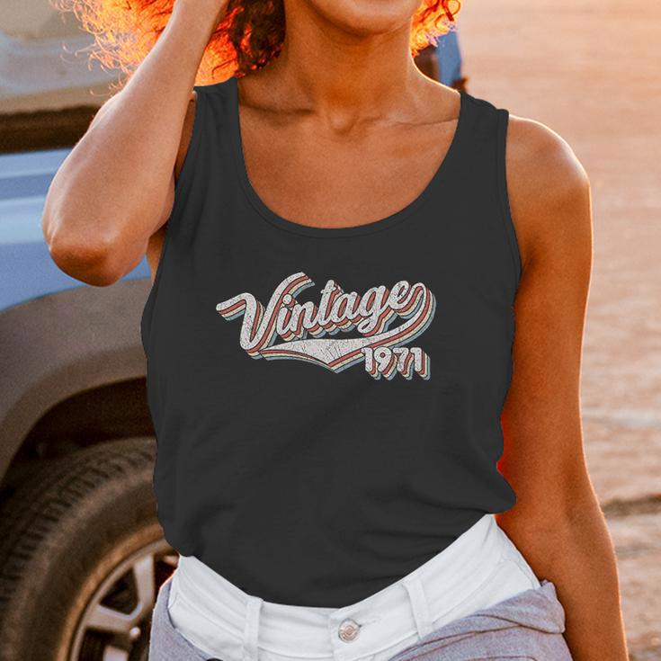 50Th Birthday Gift Vintage 1971 Retro Birthday Women Tank Top