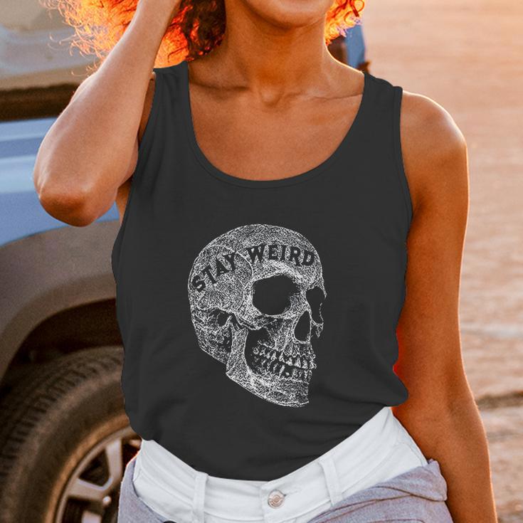 Alternative Clothes Aesthetic Goth Women Stay Weird Skull Gothic Goth Punk Women Tank Top