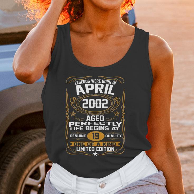 April 2002 19Th Birthday Gift 19 Years Old Men Women Women Tank Top