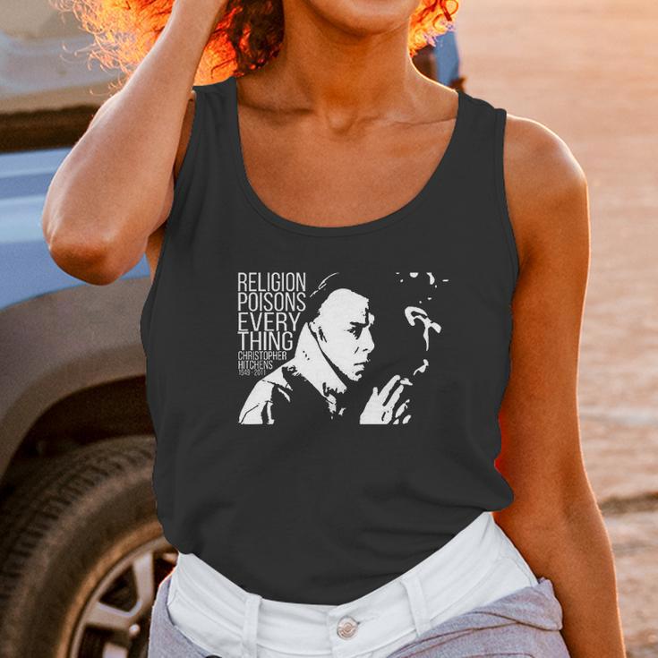 Aucar Christopher Hitchens Relegion Poisons Everything Women Tank Top