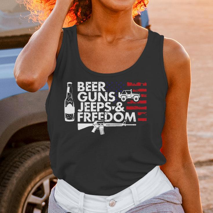 Beer Guns Jeeps & FreedomWomen Tank Top