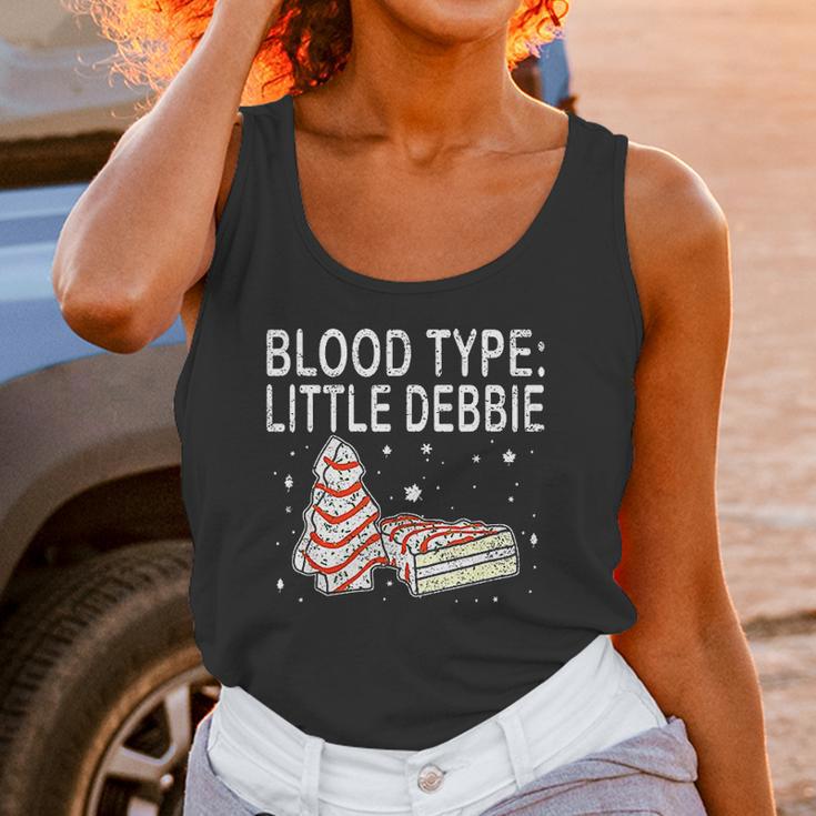 Blood Type Little Debbie Christmas Cake Funny Gift Women Tank Top