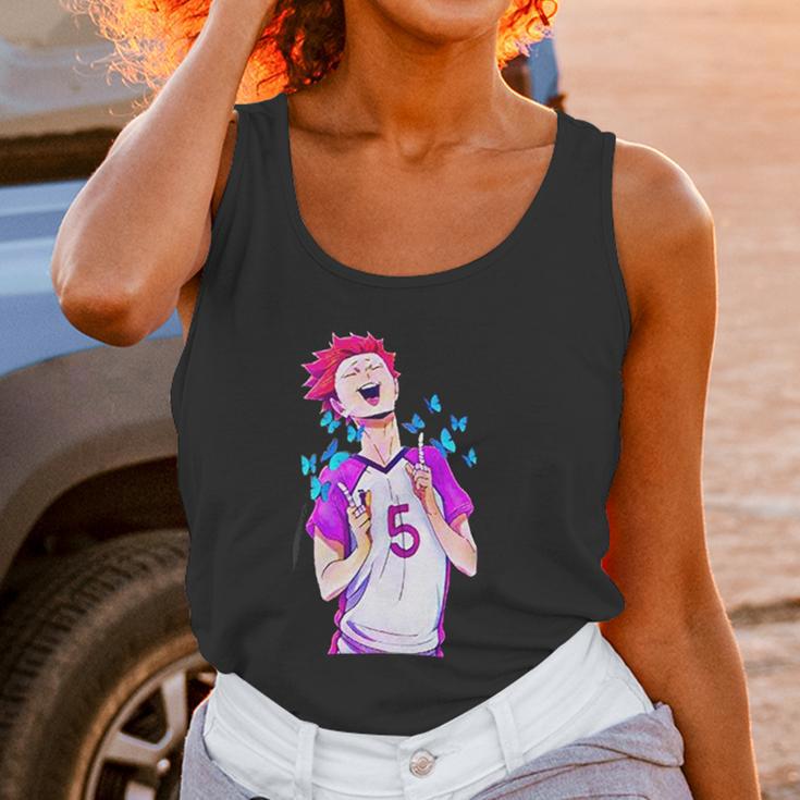 Blue Butterfly Haikyuu Women Tank Top