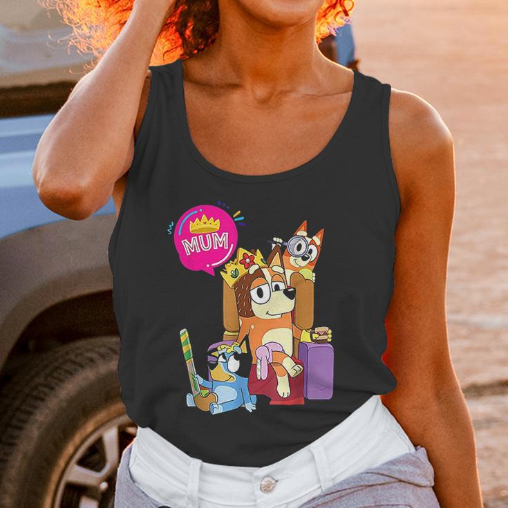 BLuey Mom Dad Funny For Fathers Day Women Tank Top