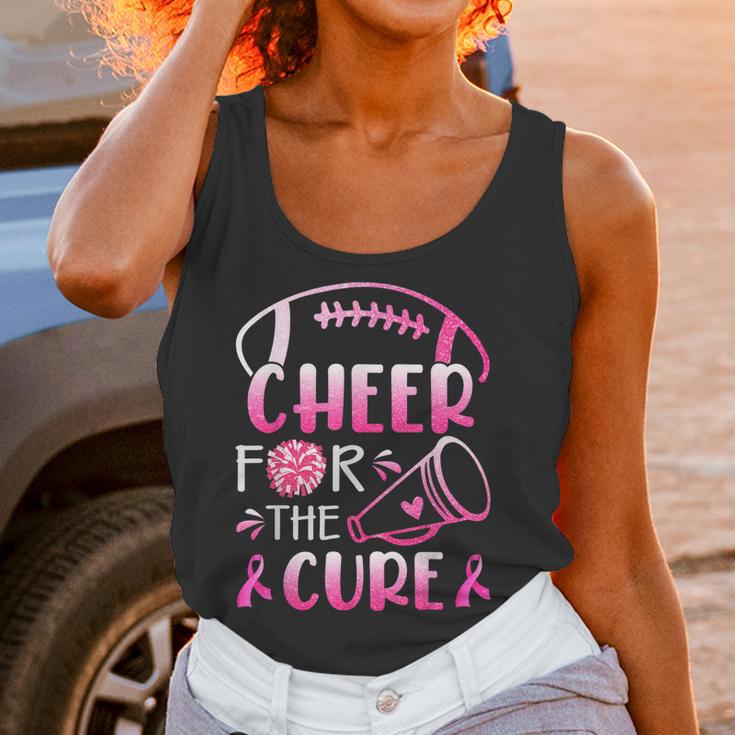 Breast Cancer Awareness Cheer For The Cure V2 Men Women T-Shirt Graphic Print Casual Unisex Tee Women Tank Top