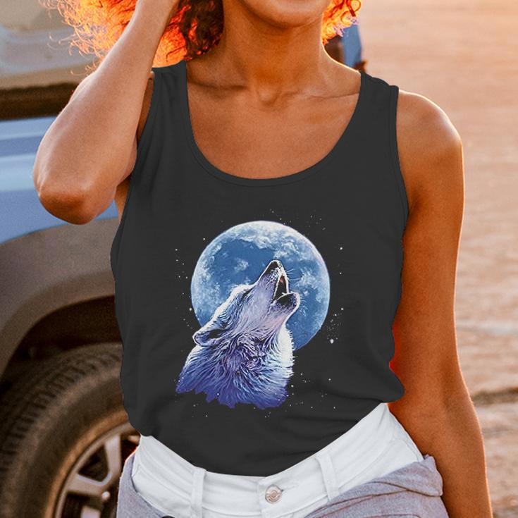 Call Of The Wild Howling The Full Moon Alpha Wolf Women Tank Top