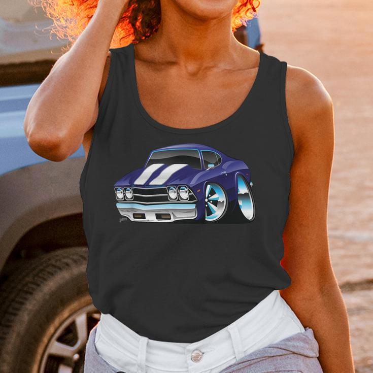 Classic Sixties Muscle Car Funny Hot Rod Cartoon V2 Women Tank Top