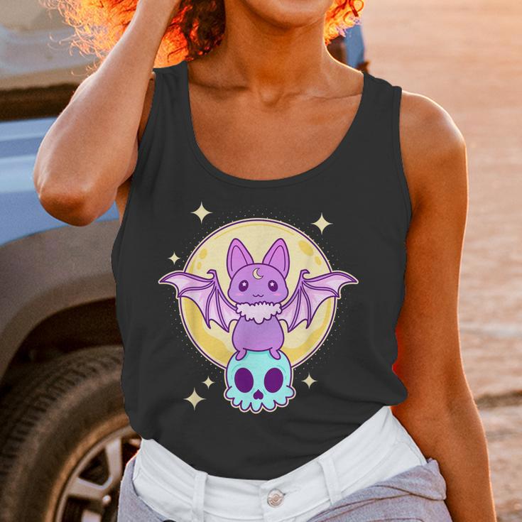 Cute Kawaii Pastel Goth Creepy Bat Skeleton - Vaporwave Men Women T-Shirt Graphic Print Casual Unisex Tee Women Tank Top