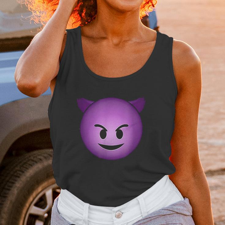 Devil Face Emoji Funny Halloween Gift For Men Women Kids Women Tank Top