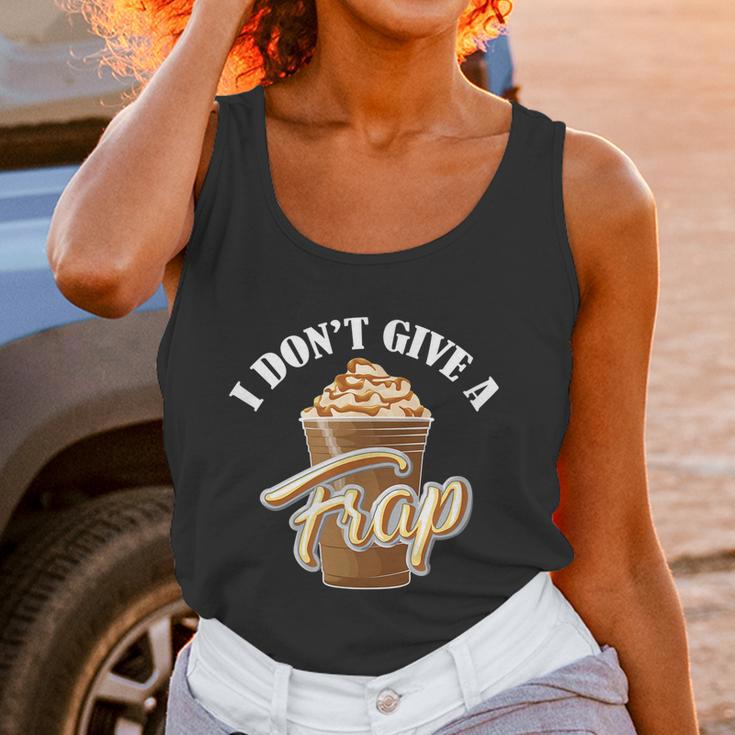 I Dont Give A Frap Funny Frappuccino Frozen Coffee Drinker Graphic Design Printed Casual Daily Basic Women Tank Top